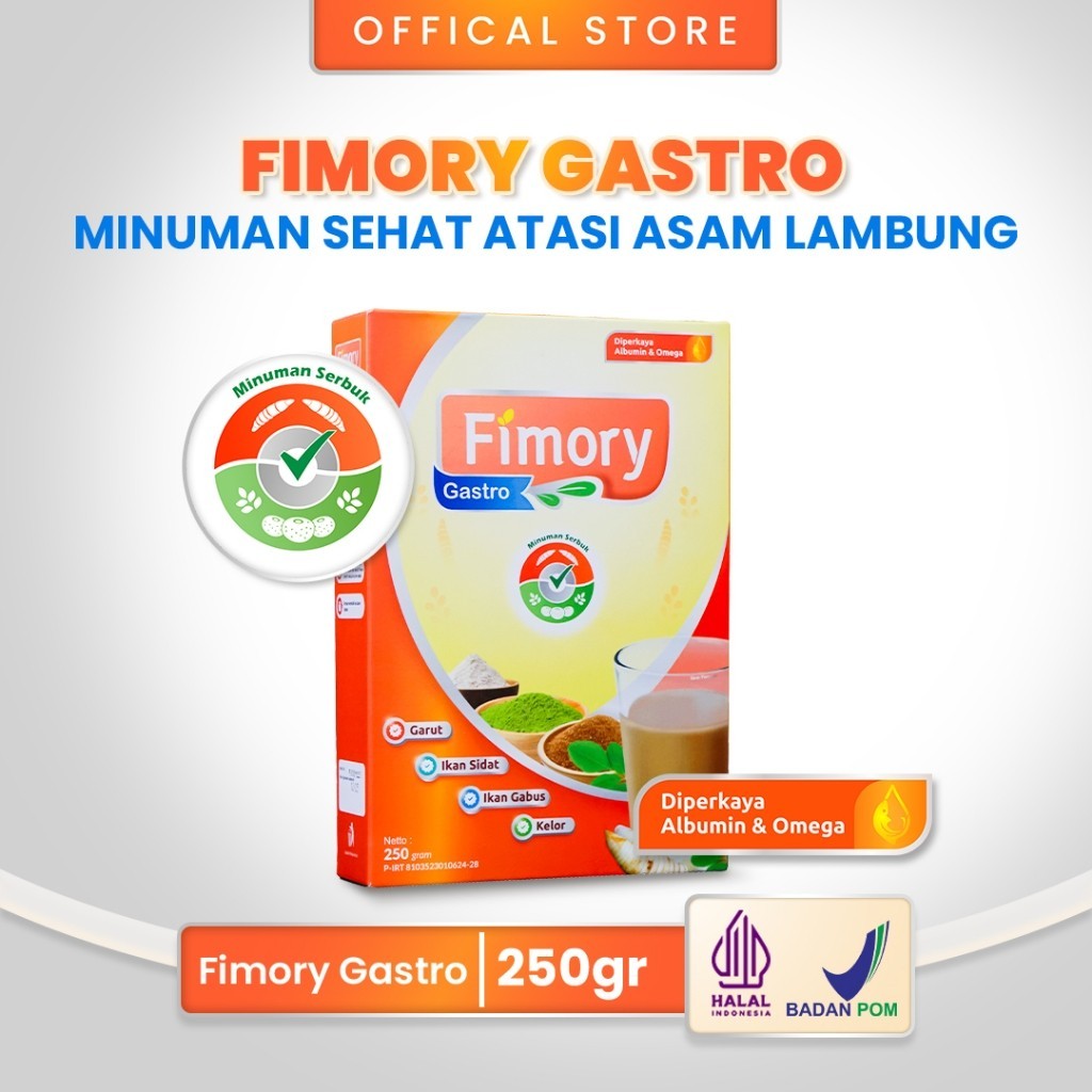 

FIMORY 250gr Minuman Sehat Nutrasetikal Untuk Mengatasi Asam Lambung | Bisa COD