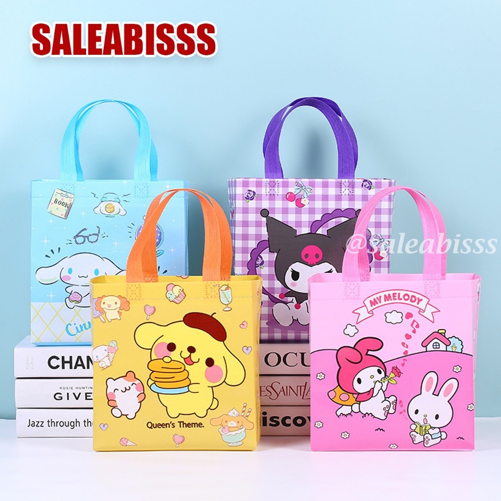

HOMETOPIA Tas Souvenir Ulang Tahun Goodie Bag Labubu Tas Cemilan Waterproof Karakter Unik/Souvenir Lucu