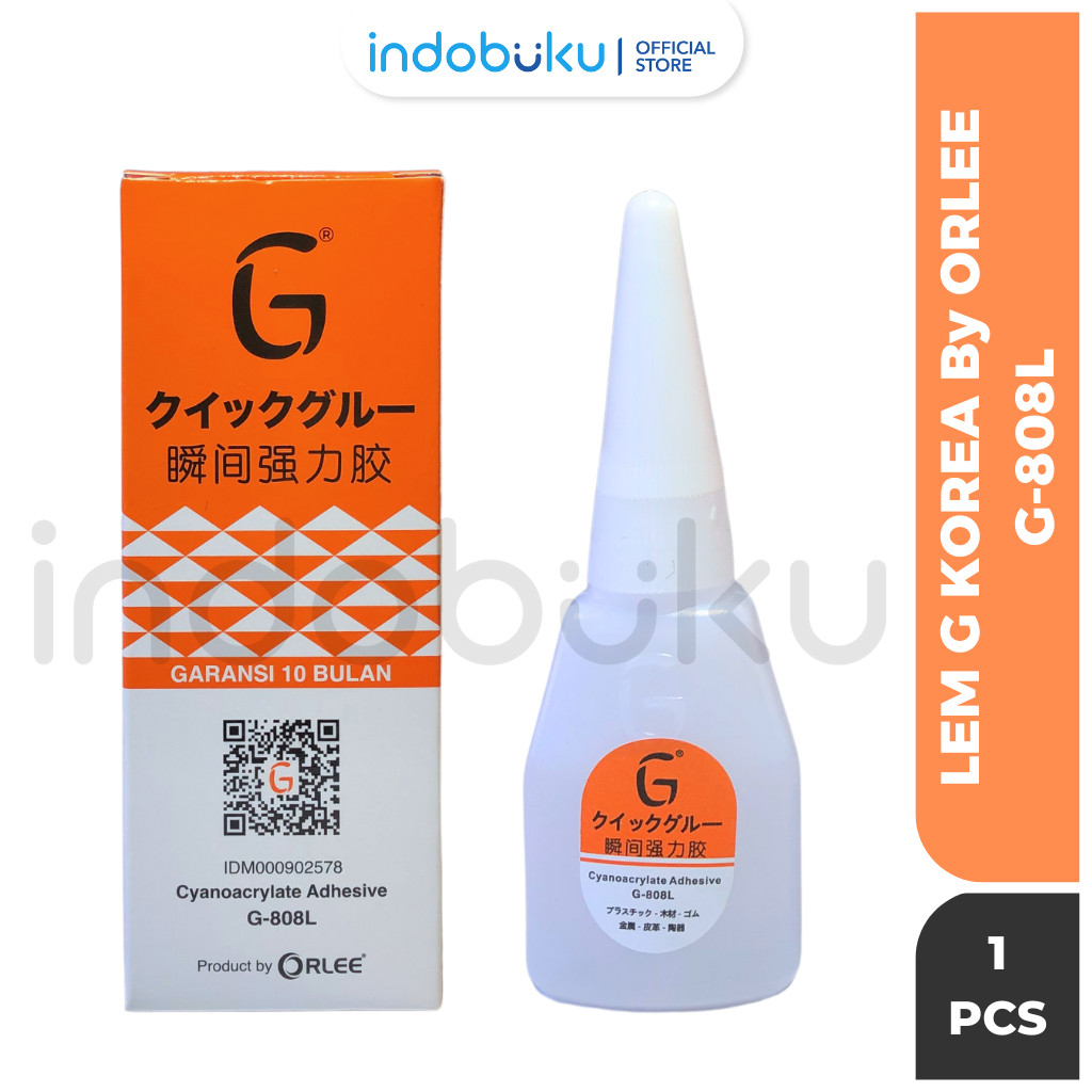 

( 1 Pcs ) ORLEE Lem G Original 100% Kualitas Super / Lem Korea Serbaguna G-808L