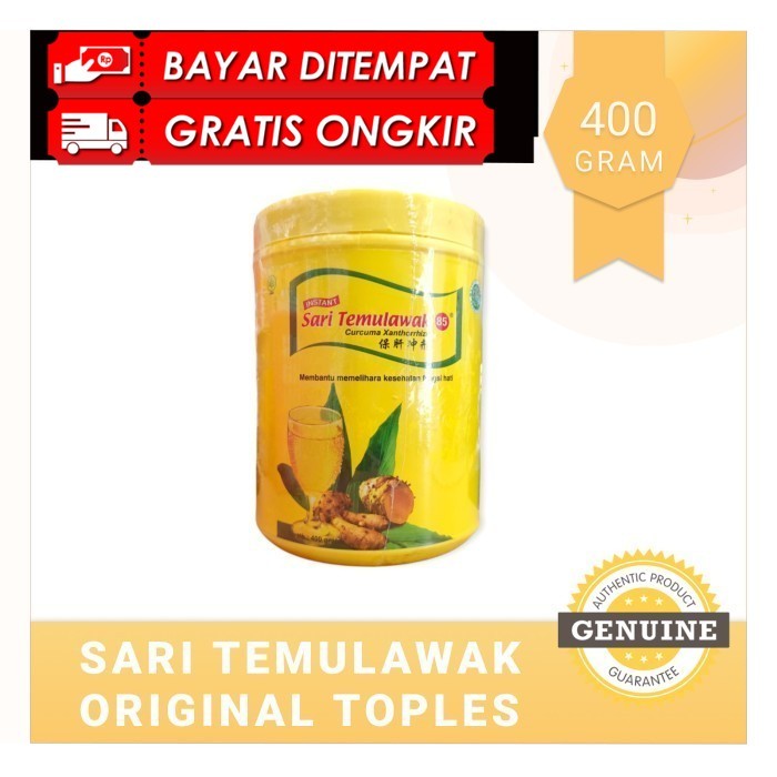 

COD Sari Temulawak 85 Instan Original Toples 400 gr ORIGINAL PRODUK