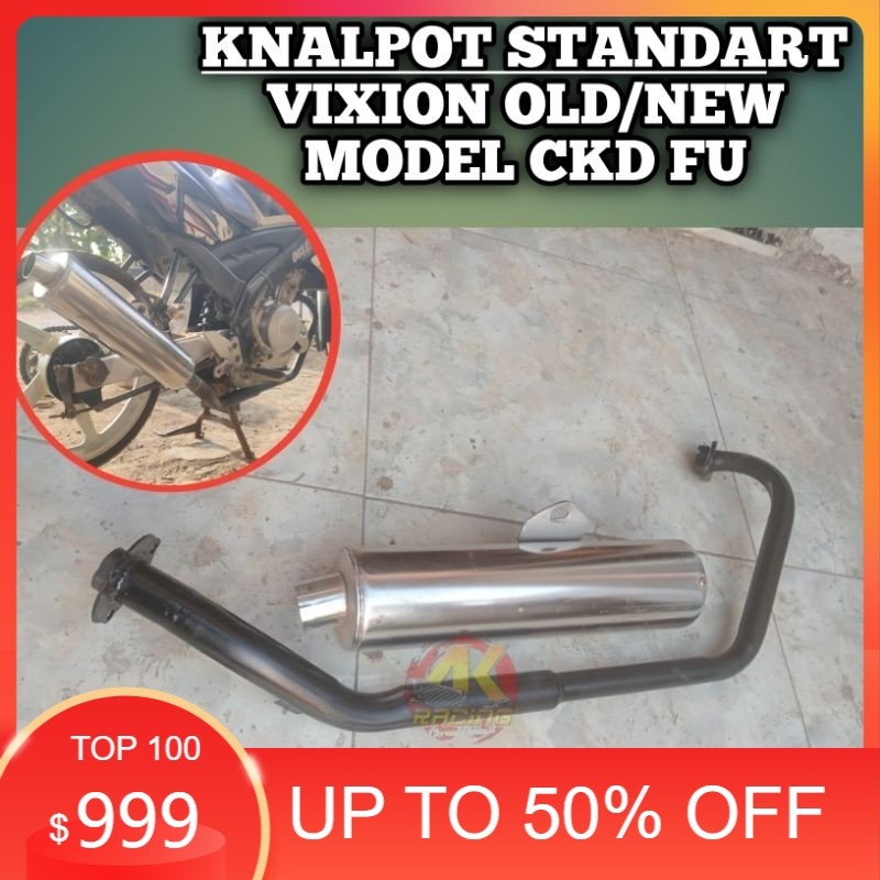 READY. KNALPOT VIXION MODEL STANDAR FULLSET MODEL CKD FU Suara ORI CKD FU Knalpot CKD Vixion