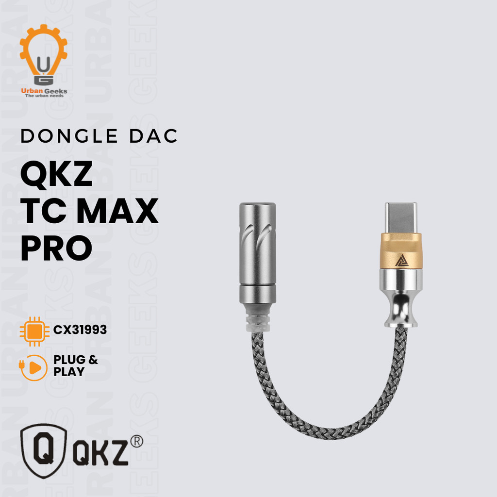 QKZ TC MAX PRO CX31993 DAC USB Type-C to 3.5mm Converter