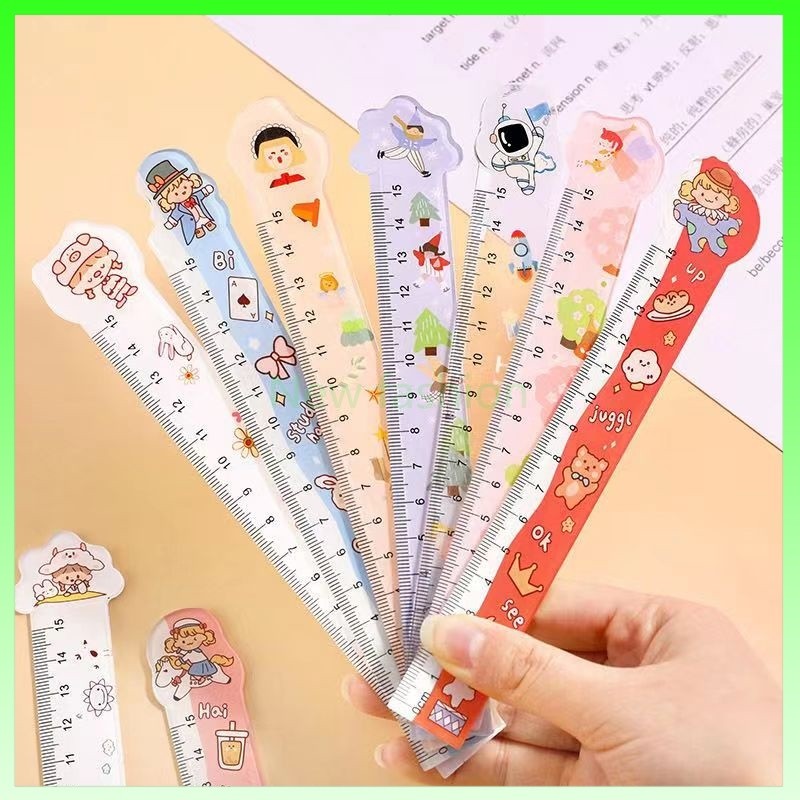 

Penggaris pola kartun siswa/Penggaris plastik 15cm