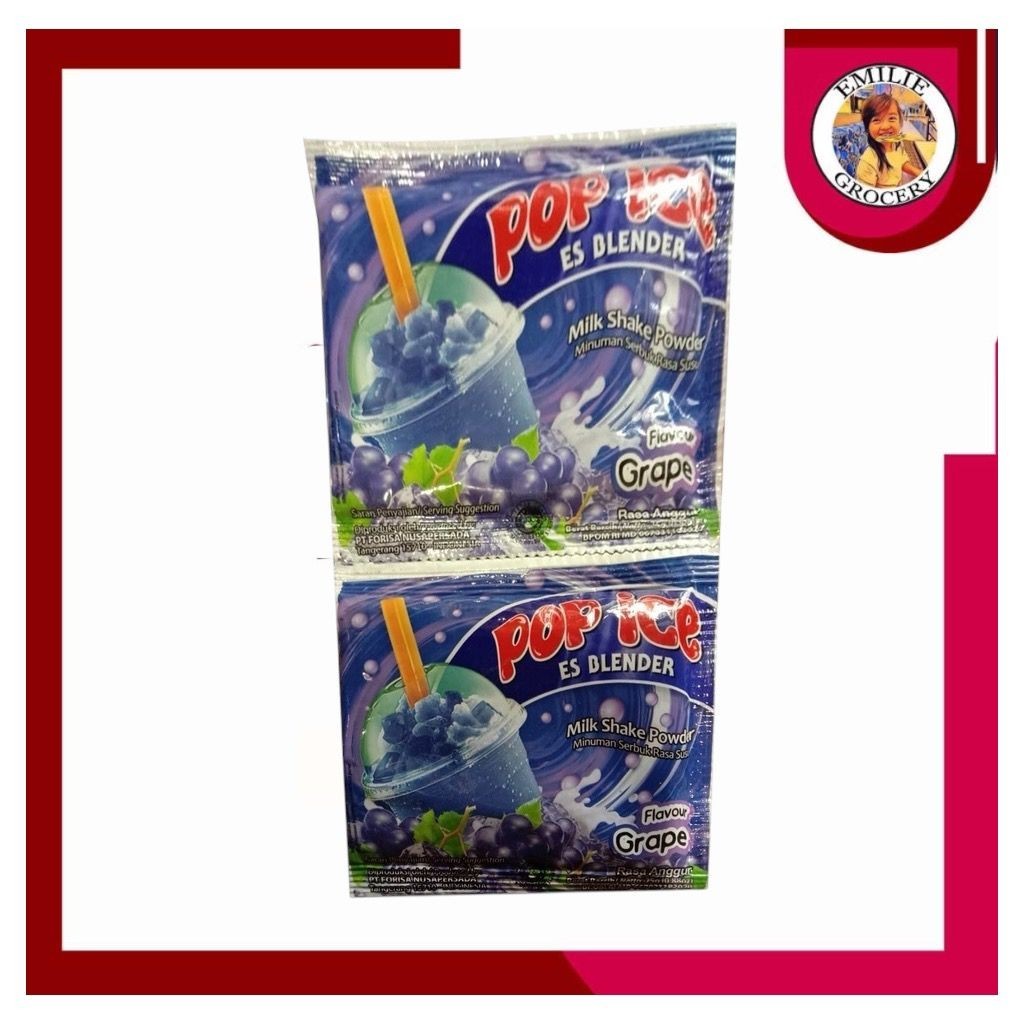 

Pop Ice Es Blender Anggur Renceng 10 Pcs Sachet 25gram 25 gram