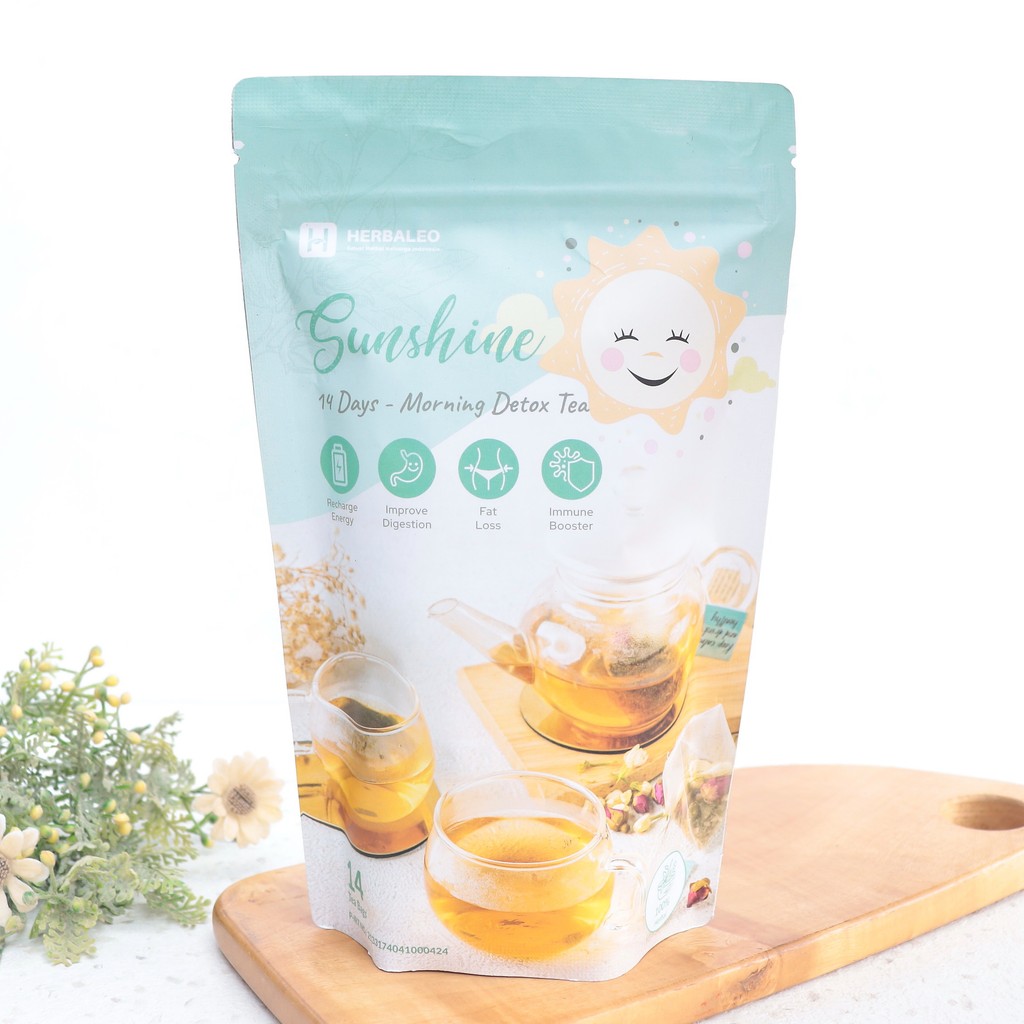 

14 BAGS SUNSHINE TEA 14 DAYS - MORNING DETOX - HERBALEO