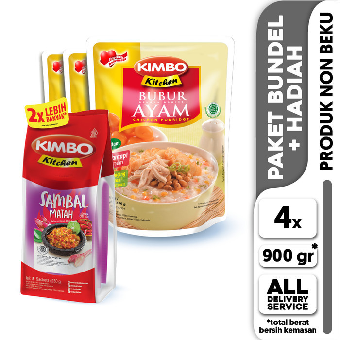 

Paket KIMBO Sambal Matah & Bubur Ayam Triple Pack