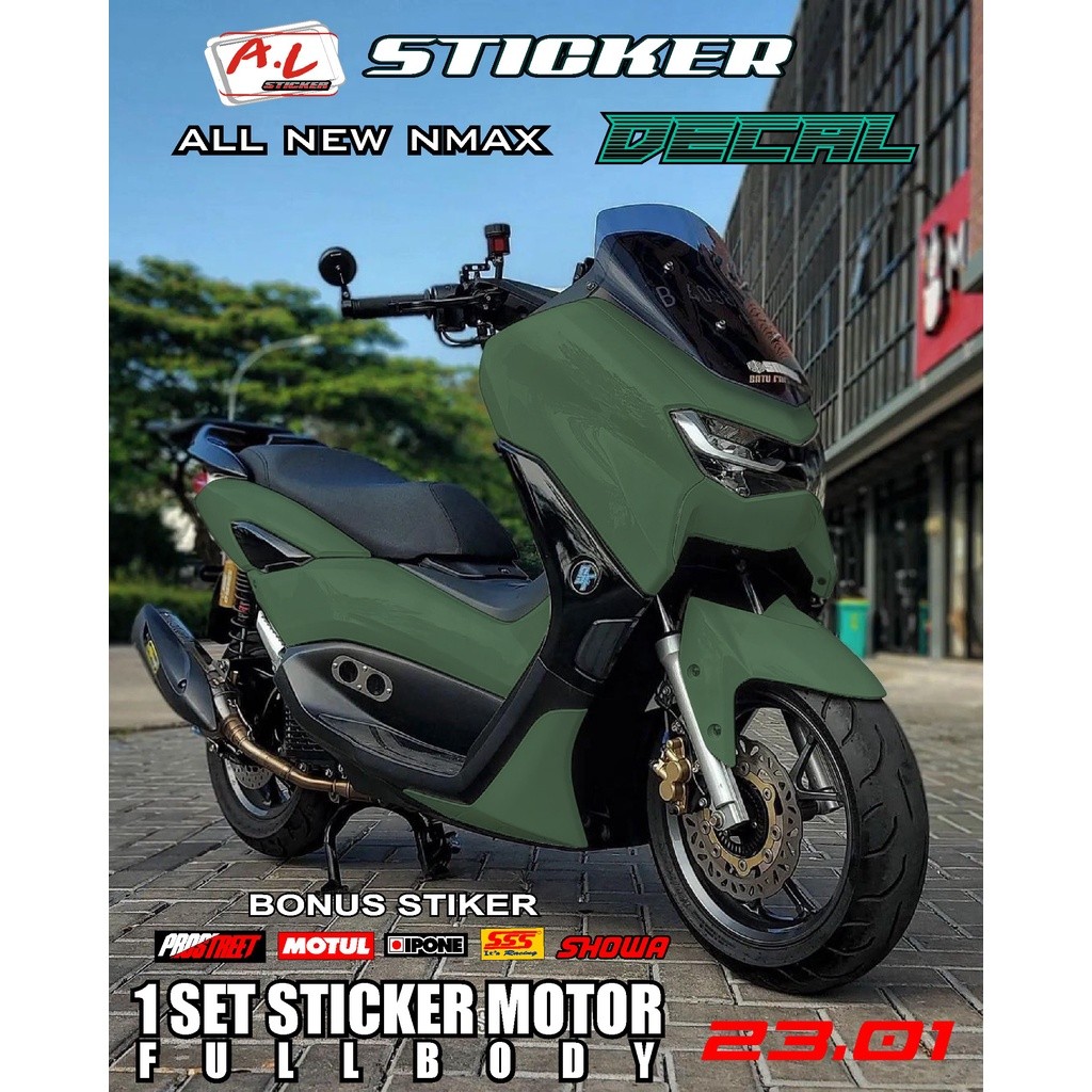 Decal DEKAL STICKER Nmax ALL NEW NMAX FULL BODY BODI TERBARU TERMURAH TER KEREN WARNA VIRAL POLOS SI