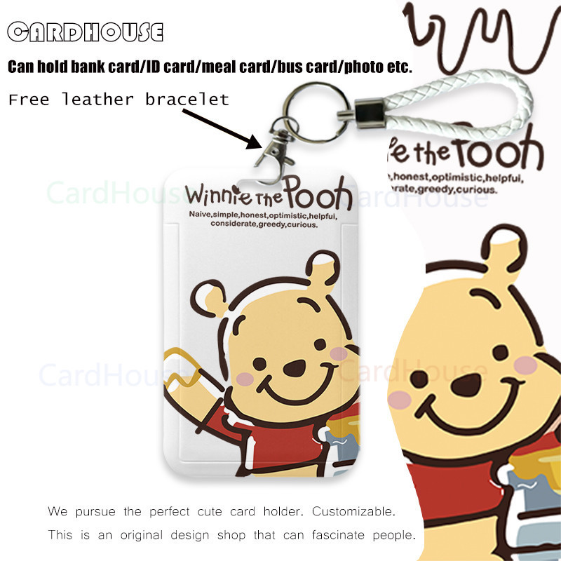 

( CardHouse ) ID CARD HOLDER Kartun Winnie the Pooh CUTE LT62 Tempat Kartu Photocard Photo Card