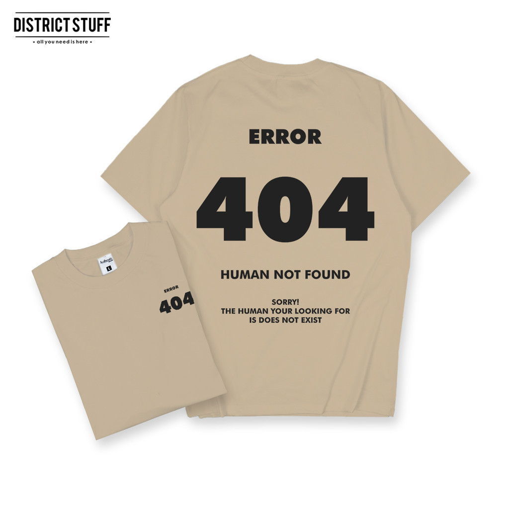 Kaos Coklat Susu Error Tshirt Distro Pria Wanita Cotton Combed 30s