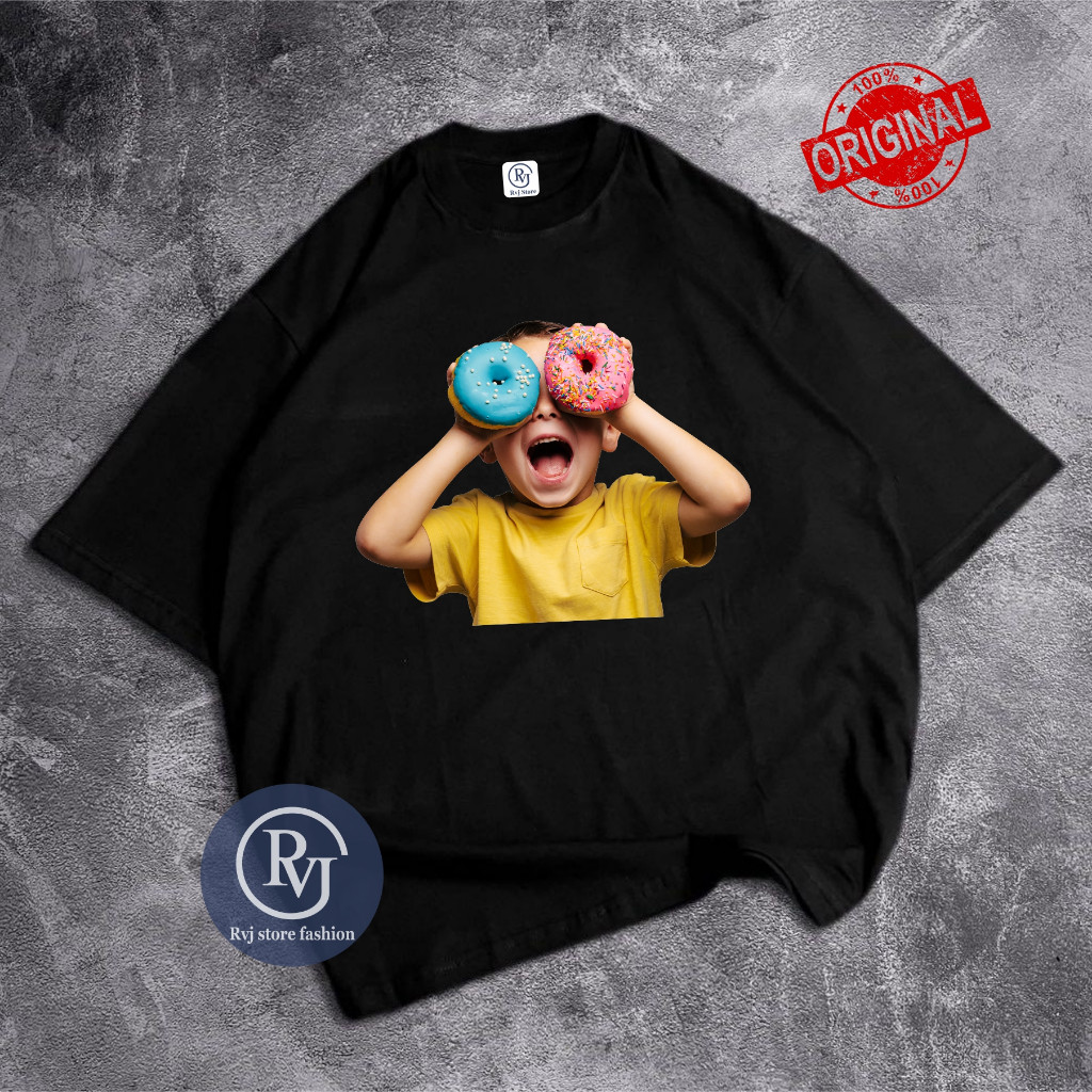 KAOS OVERSIZE DONAT CATTON 30S BY RVJ