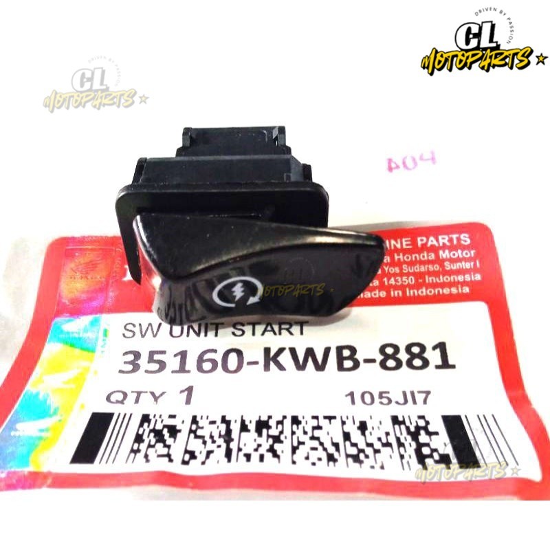 CL - TOMBOL STARTER BLADE VARIO BEAT SCOPY SPACY REVO Fi f1 125 150 160 abs [KWB] absolute absolut s