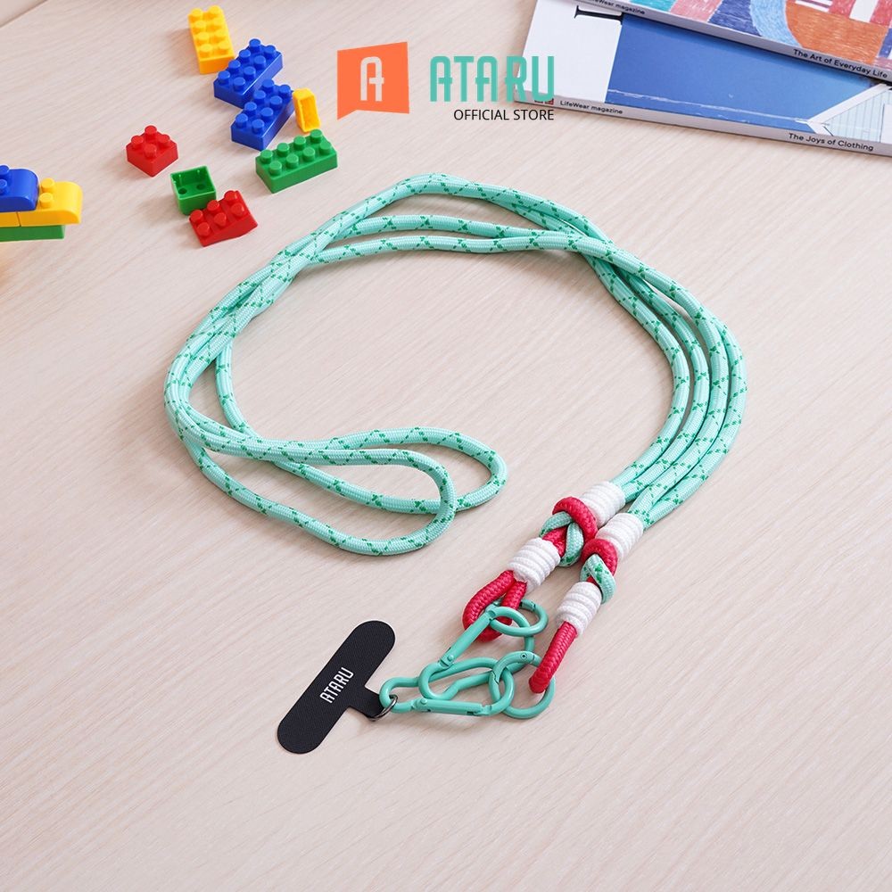 

Ataru Lanyard Color Block Dengan 2 Tali - Hijau Tali Leher Name Tag Id Card Kartu Akses Gantungan Tanda Pengenal Tali Gantungan Hp