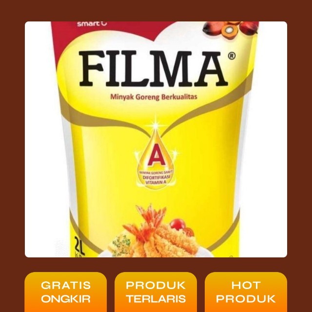 

MINYAK GORENG FILMA 2 LITER PROMO TOKO
