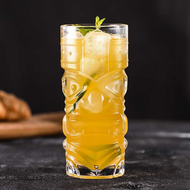 Gelas Cocktail Mocktail Juice Hawaiian Tiki Glass 400ml - GOQIA