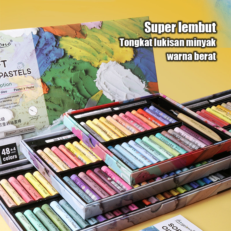 

Giorgione Oil Pastel Crayons 12/24/36/48 Warna Classic Color Series