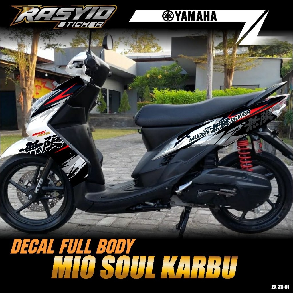 COD Sticker Decal Full Body Motor Yamaha Mio Soul Karbu 2007 2008 2009 2010 2011 2012 Sticker Mio So