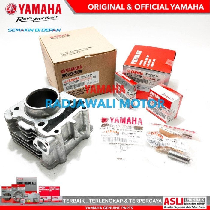 BLOK SEHER, PISTON KIT MIO J, MIO GT ASLI ORIGINAL YAMAHA BERKUALITAS