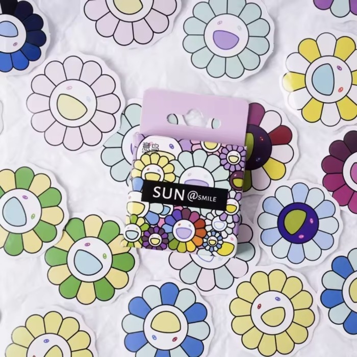 

Sticker Deco Sticker Journal Scrapbook Stiker Diary Sun Smile