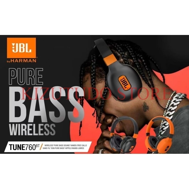 Headset Bando Wireless Bluetooth J760BT Bass Tune