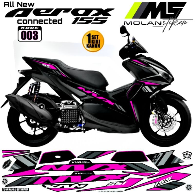 Decal Sticker Striping Variasi Aerox New NVX 155 All New Aerox 155 Connected Aerox 155 Vva Aerox New