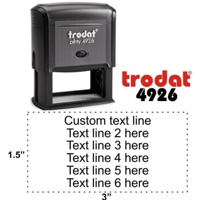 

Stempel Otomatis Trodat Type 4926 Uk. 75x38mm - DESIGN