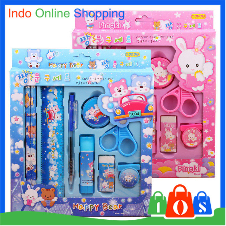 

Paket Alat Tulis Set 9 In 1 Mini Stationery Set Karakter Set Alat Tulis Anak Kado Souvenir