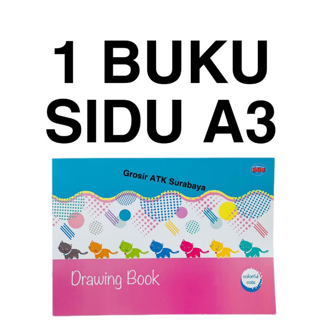 

( StaLand) / ( 1 BUKU GAMBAR ) BUKU GAMBAR SINAR DUNIA A3 / Drawing Book Sinar Dunia SD SiDu A3