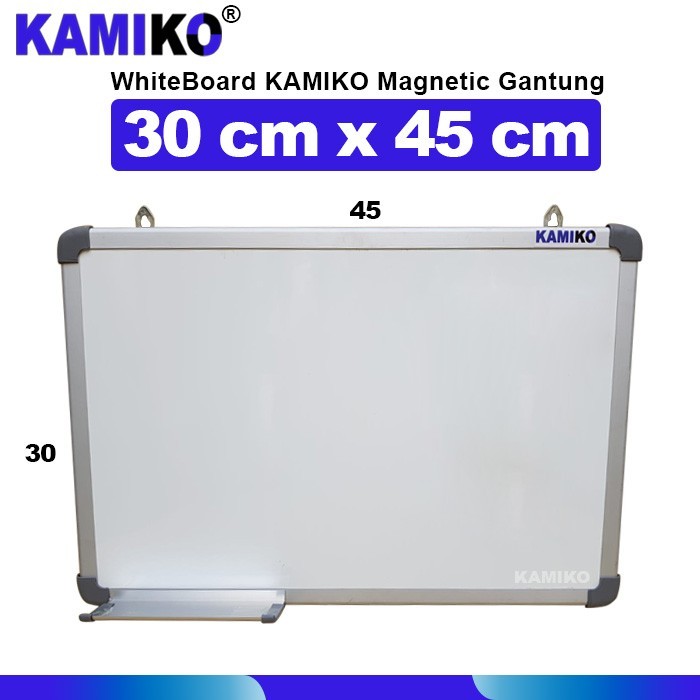 

Whiteboard 30 x 45 Kamiko magnetic gantung