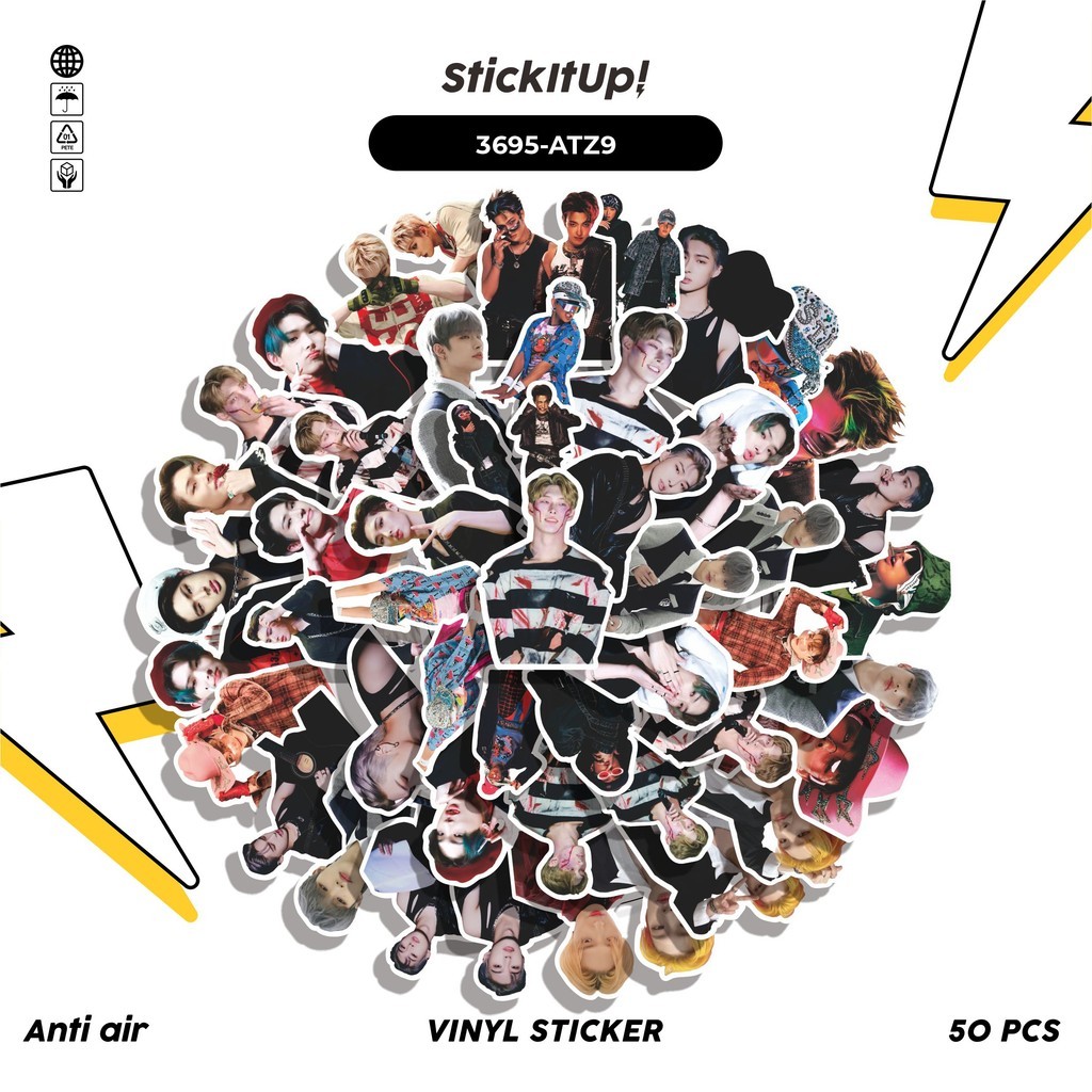 

COD✨ 50 Pcs Stiker ATEEZ MINGI Lucu Anti Air Untuk Dekorasi Notebook Sepeda Skateboard Handphone DIY