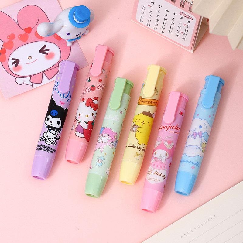 

Penghapus Pensil Mekanik Motif Karakter Lucu / Mechanical Eraser / Penghapus Bentuk Lipstick / Hapusan Eraser Lipstik