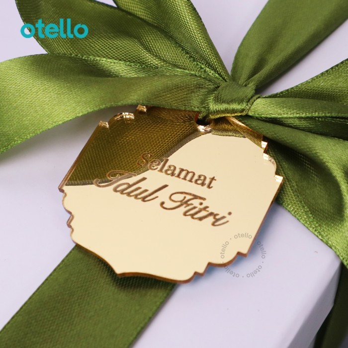 

Hang Tag Idul Fitri Akrilik Gantungan Parsel Hiasan Parcel Lebaran Eid - Bening