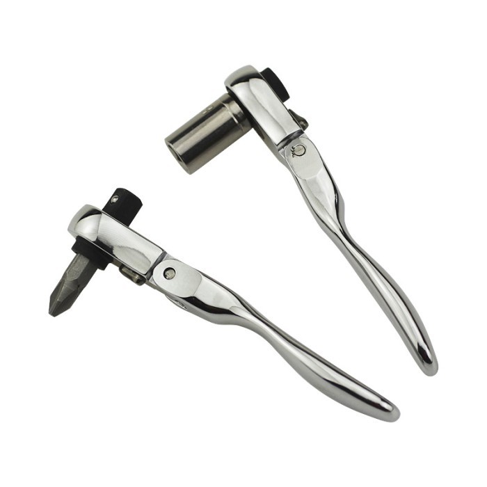 Mini Ratchet Socket 2 in 1 / Kunci Pas Sok 6.35mm Ring L 1/4 inch