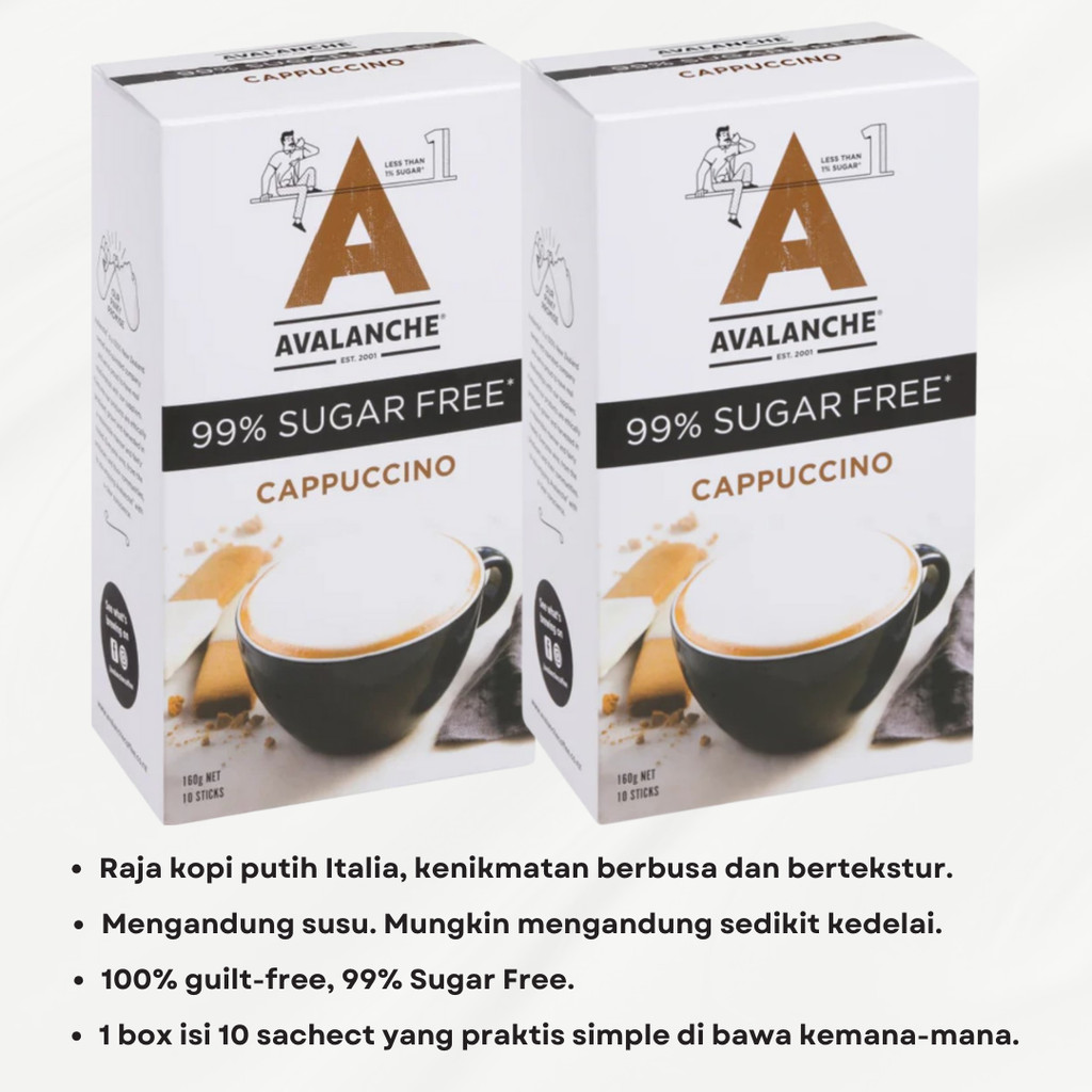 

Avalanche 99% Sugar Free Cappuccino 10 Sticks