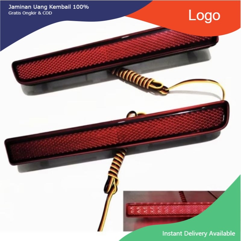 Lampu reflektor bumper belakang Rush new 2013 - 2017 dan Agya new 2017 2022. Tasya_Variasi_Mobil
