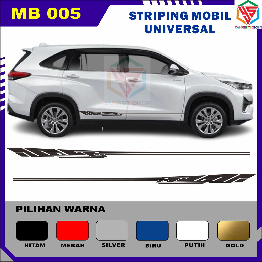 

YS Cutting Sticker Mobil code MB005 Striping Mobil bisa untuk semua jenis mobil/cutting stiker mobil universal