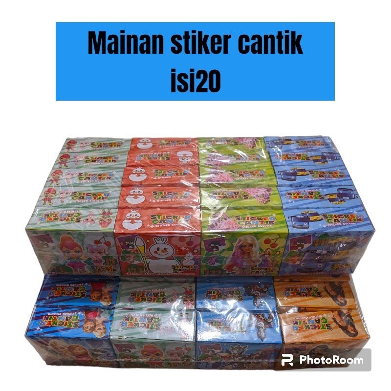 

mainan stiker cantik isi 20box