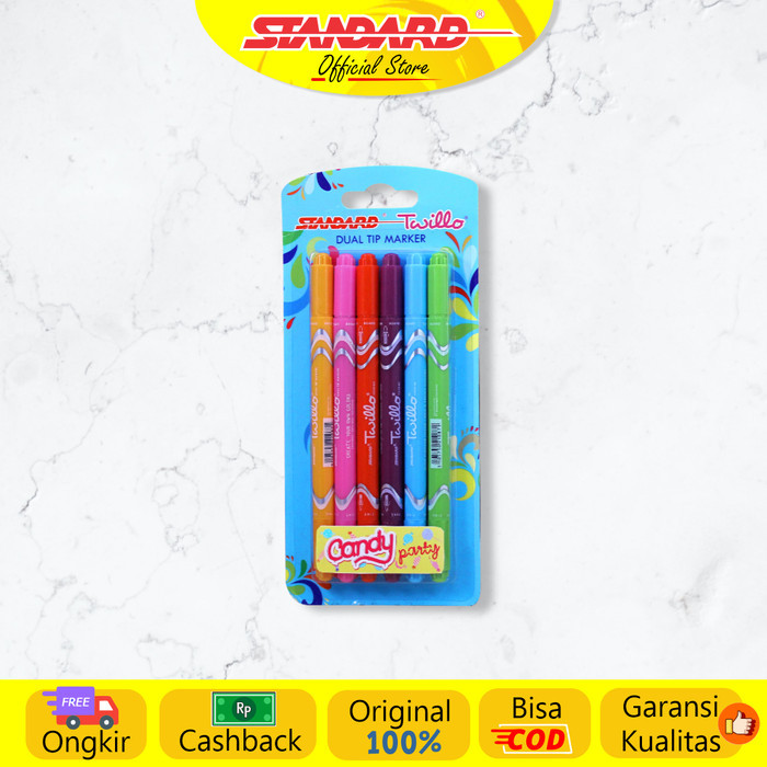 

[New Arrival] STANDARD TWILLO COLOR (BLISTER) CANDY PARTY/6PCS