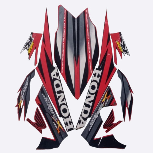 Striping Stiker List Body Standar Motor Honda Supra X 125 R 2006 Standar List Stiker Supra X 125 R 2