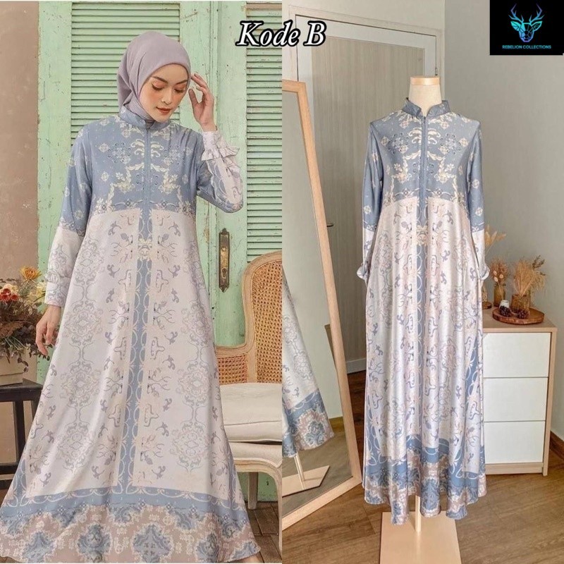 GAMIS DIOR AURORA SILK | GAMIS SILK BUSUI MEWAH | DRESS KONDANGAN PESTA KEKINIAN