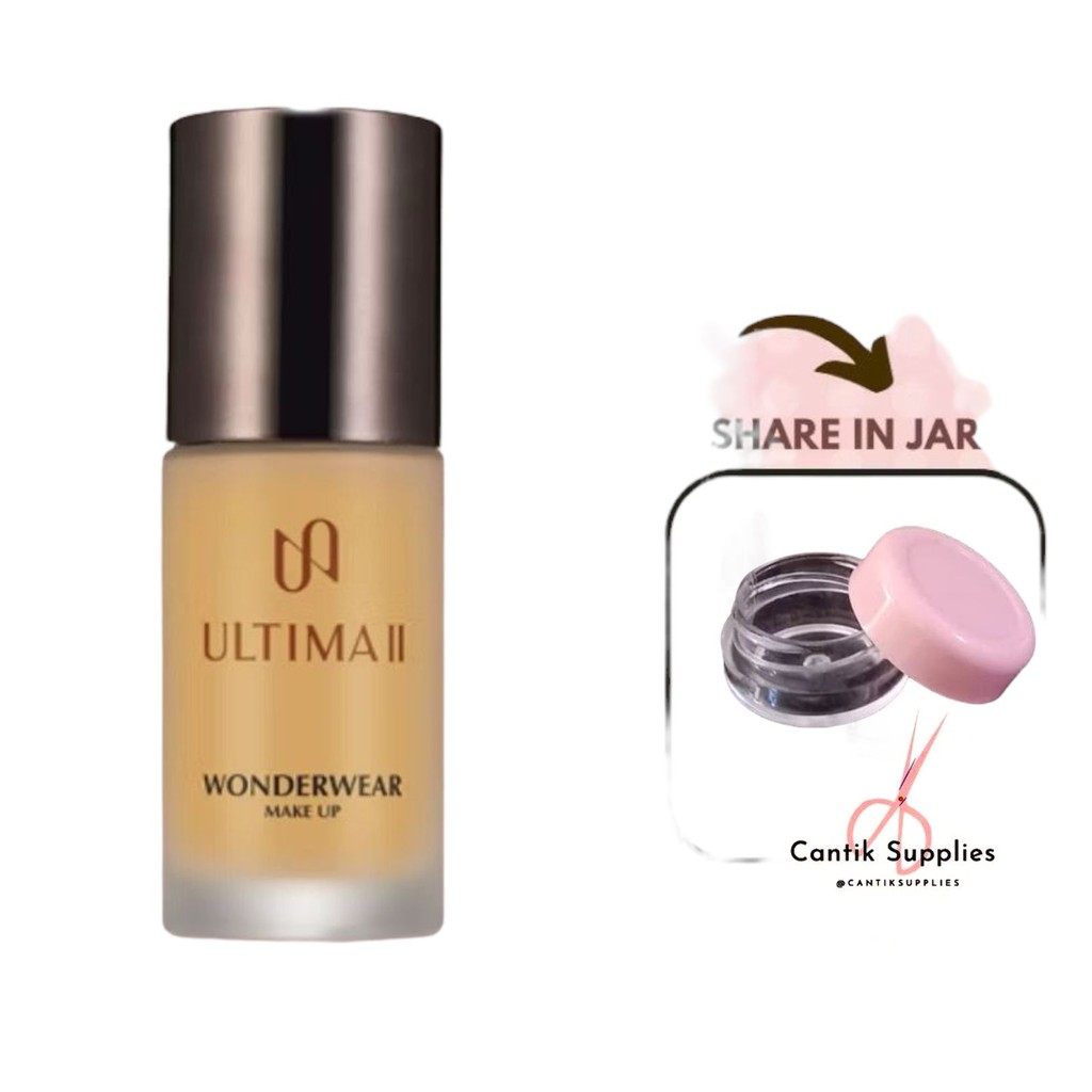 Ultima II wonderwear makeup liquid foundation ORIGINAL share in jar 