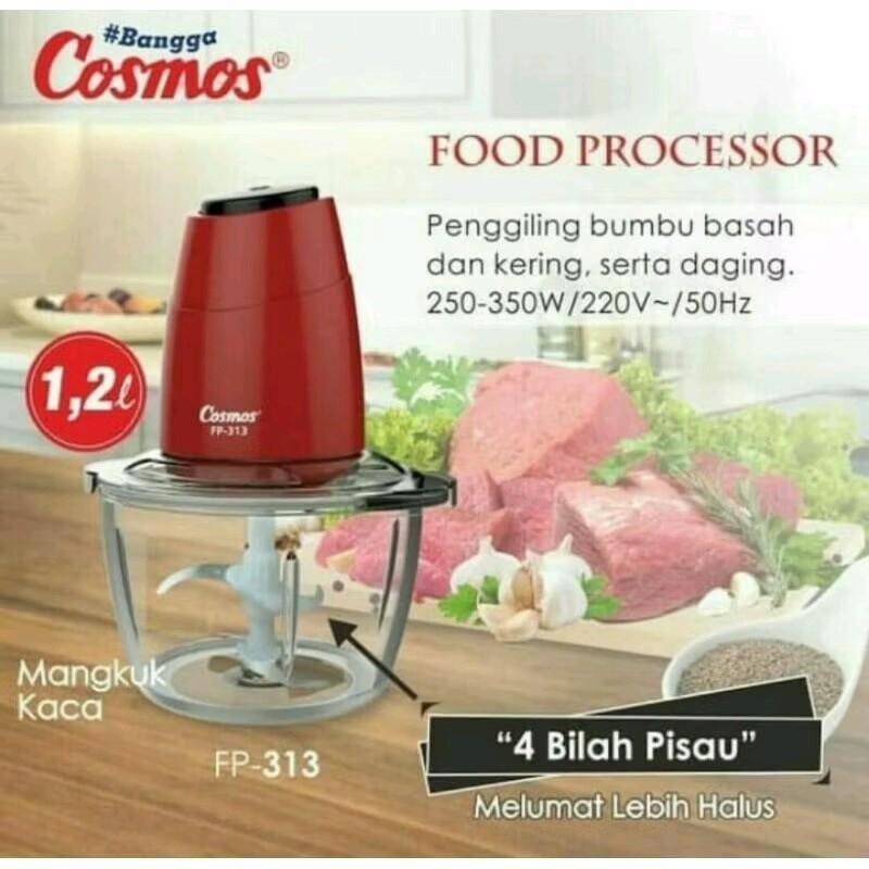 Fp313 Cosmos Food Processor / Cosmos Chopper Fp 313 / Blender Fp313R / Penggiling Bumbu Fp 313 R