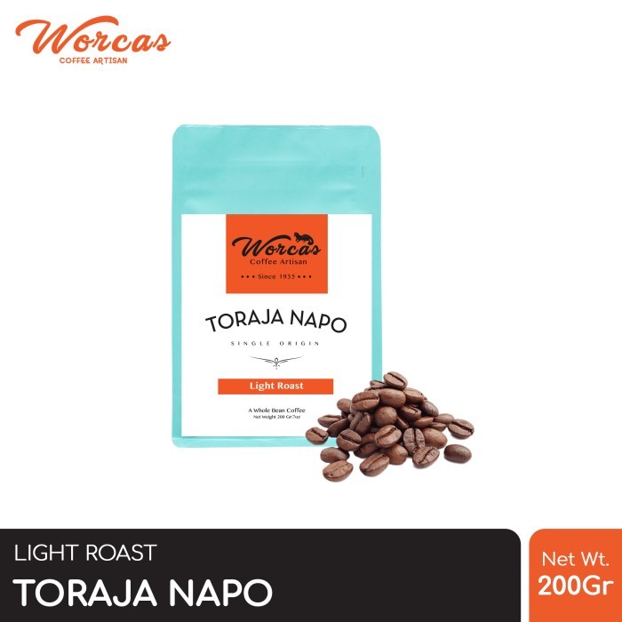 

[[Best Seller]] Kopi Arabica Toraja Napo 200 Gram Light Roast (Biji/Bubuk) - KOPI BIJI