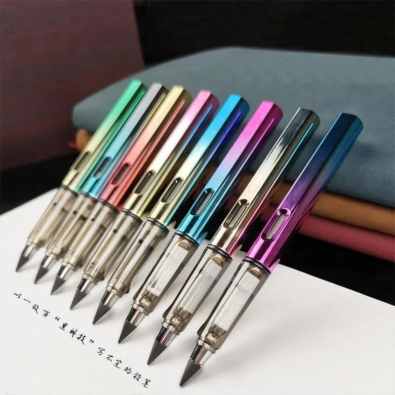 

9PCS Eternal Pencil For Kids Cute Pens Painting Art Office&School Supplies Infinity Tips Refill Set Stationery