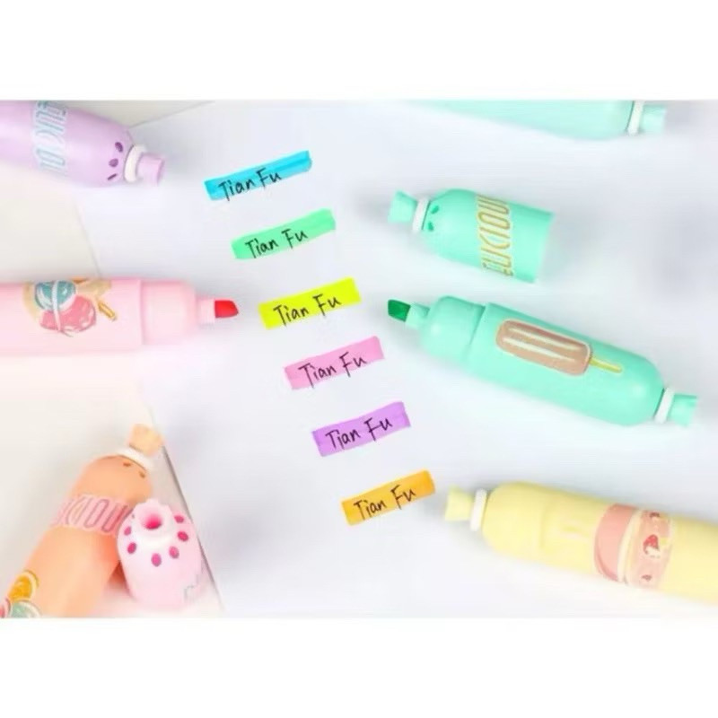 

Stabilo Lucu Bentuk Sosis 1 Set 6 Pcs Warna Highlighter