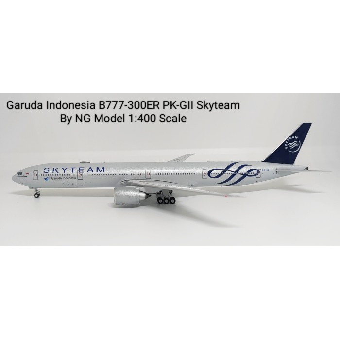 Pesawat Terbang Garuda Indonesia B777-300ER PK-GII Skyteam  NG Model Skala 1/400 Diecast