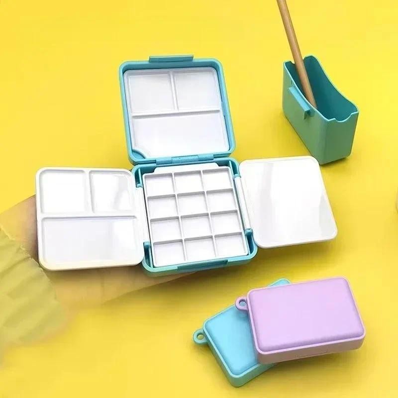 

Mini Watercolor Subpackage Box Portable Painting Pigment Box Artist Travel Sketching Watercolor Painting Palette Art Supplies