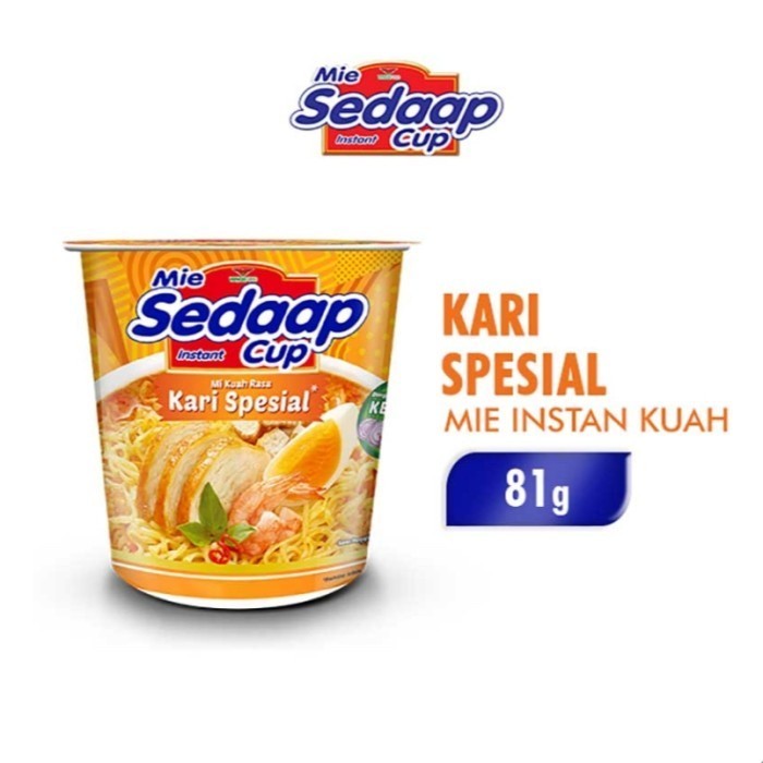 

NEW ITEM NOODLE MIE SEDAAP KARI SPECIAL CUP 81g