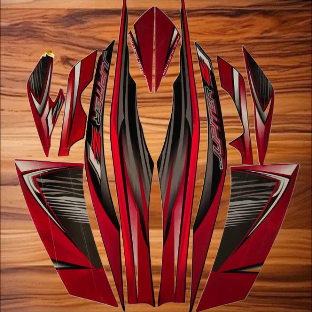 STIKER STRIPING MOTOR JUPITER Z1 2012 MERAH