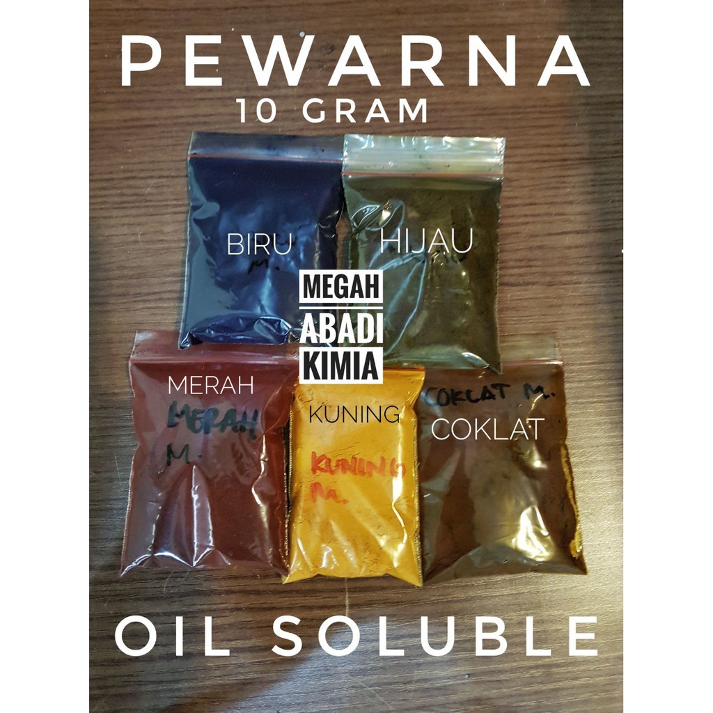 

Pewarna minyak oil Soluble 10 Gram