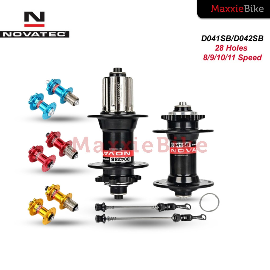 Hub FreeHub Novatec 32 Hole Six Bolt Sealed Bearing Jangkrik–5 Warna